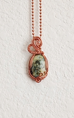 oval chryscolla pendant 8